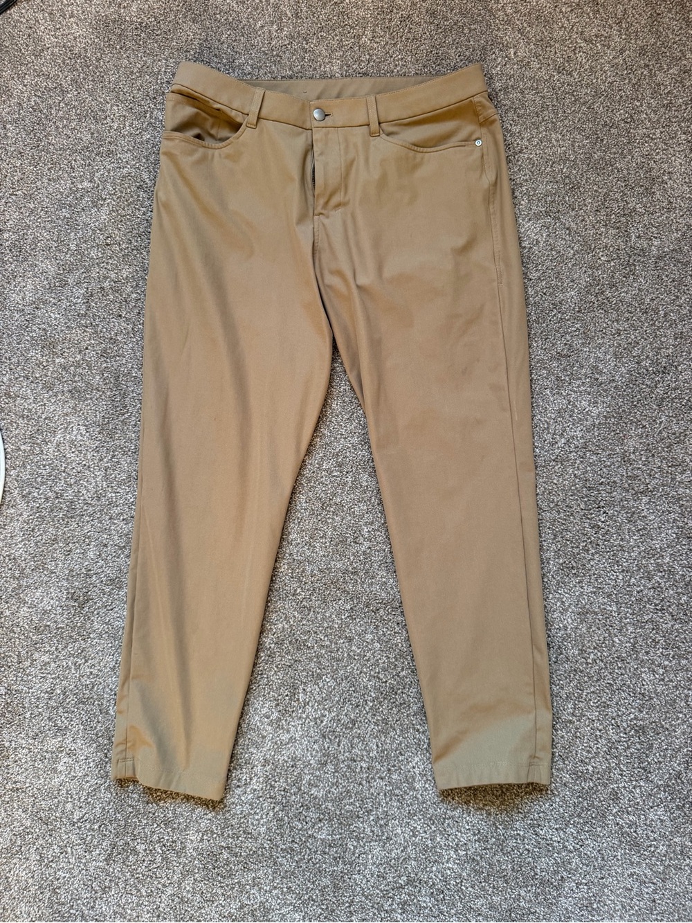 Lululemon Men's ABC Pants Tapered Brown 34W 28 Inseam